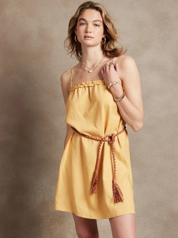 Nostalgic beautyLinen-Blend Dress