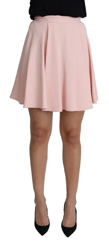 Muted-tone minimalismDolce & Gabbana Elegant  Flare A-line Mini Women's Skirt