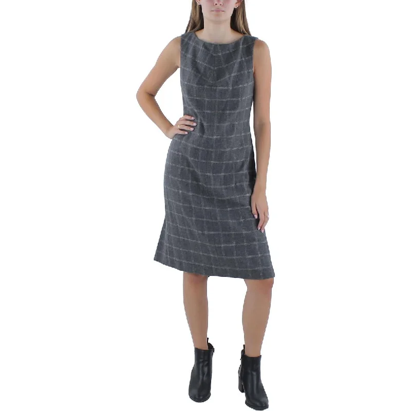Urban-chicDonna Karan Womens Wool Blend Knee Sheath Dress