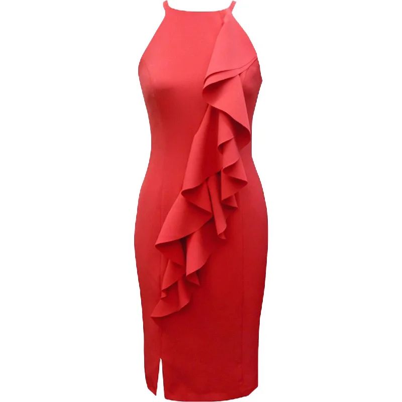 Old Hollywood glamVince Camuto Womens Fitted Midi Bodycon Dress