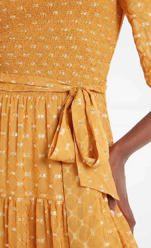 angelico-off-shoulder-dress-amber-gold