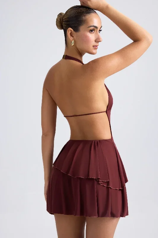 chimere-ruffled-mini-dress-chestnut-brown