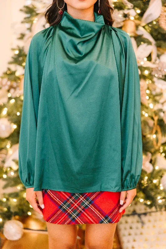 embrace-the-joy-emerald-green-satin-blouse