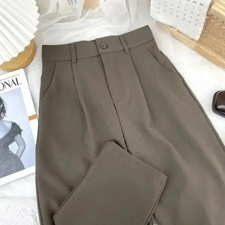 fall-spring-black-suit-haren-pants-women-fashion-elastic-high-waist-casual-trousers-woman-korean-style-solid-office-pant-2023