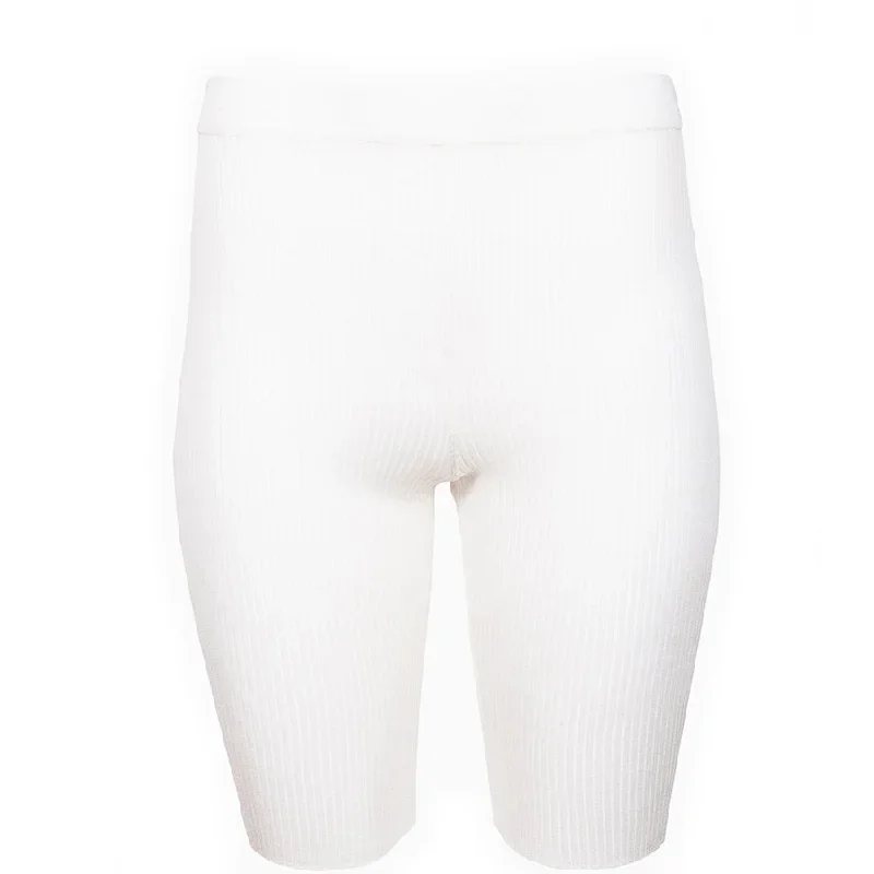 SILK BYCYCLE SHORTS ""LERI"" IN WHITE