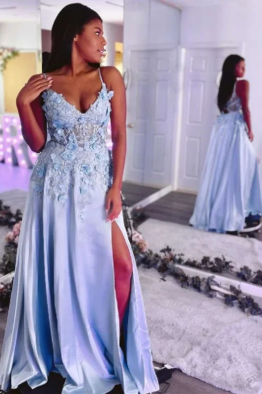 light-blue-v-neck-backless-a-line-prom-dress-with-3d-flowers