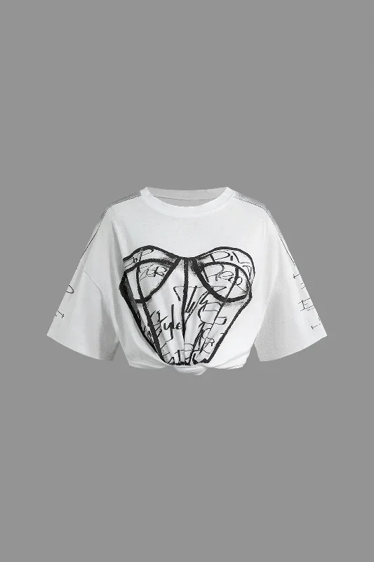 Abstract Print T-shirt