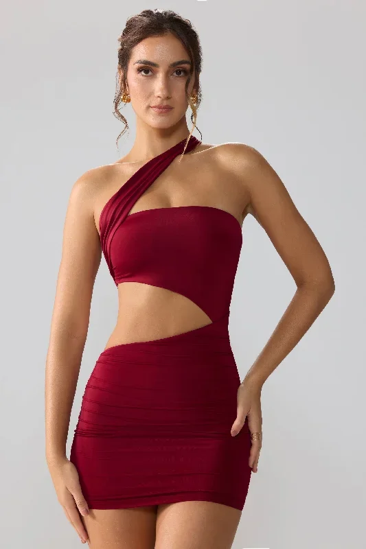 shyla-ruched-cut-out-mini-dress-ruby