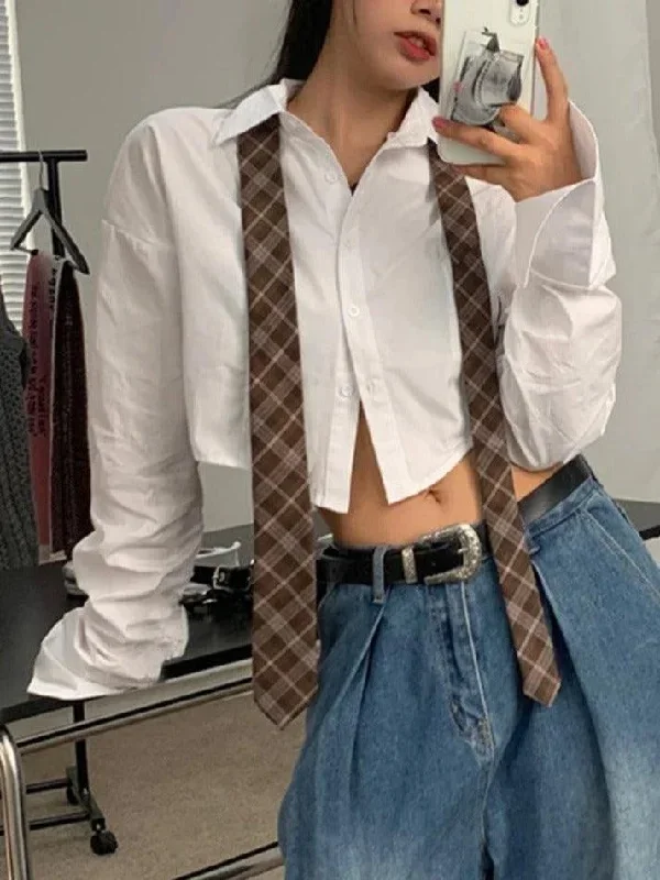 white-button-front-cropped-long-sleeve-blouse white-button-front-cropped-long-sleeve-blouse